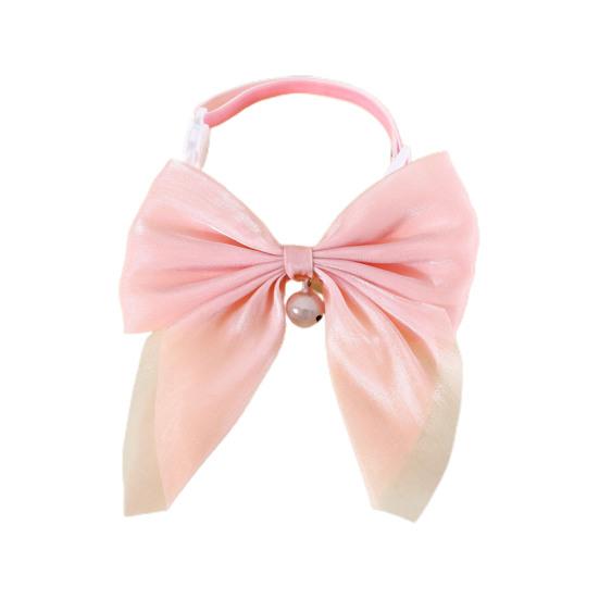 Круг на шею для домашних животных, безопасная пряжка, яркий цвет, бархатное ожерелье с бантом для домашних животных, котенка, кошки, товары для домашних животных