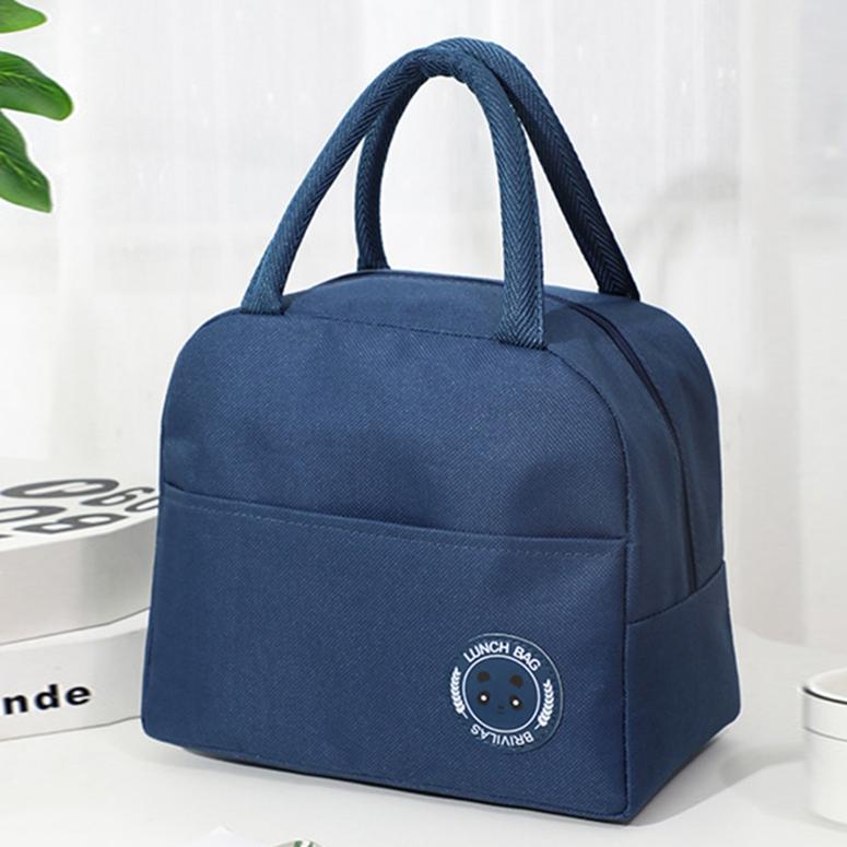 Унисекс Портативная сумка из ткани Оксфорд с медведем Бенто, повседневная сумка для пикника на открытом воздухе