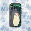 Чехол для телефона T-Totoro C-Cute Anime для iPhone 17,16,15,14,13,12,Pro,Max,Plus,E,SE4,Air,Mini Черный Мягкий Кейс
