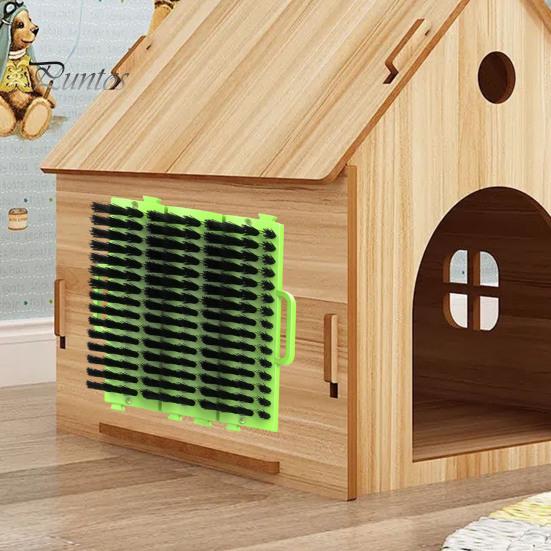 Щетка для царапин для скота с винтами Пластиковый инструмент против зуда Удаление вредных паразитов Массажная щетка для ухода за омертвевшей кожей для крупного рогатого скота, овец, лошадей, свиней