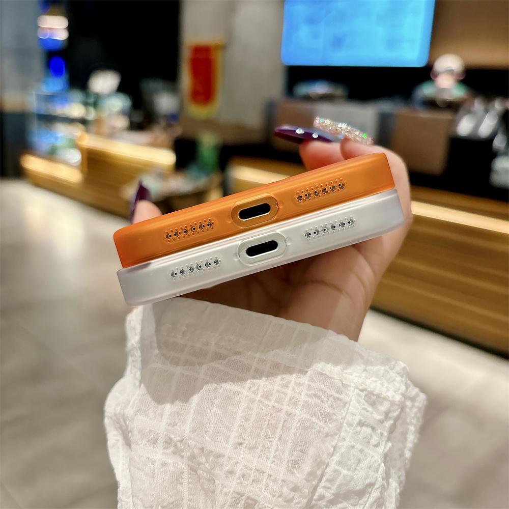 Роскошный полупрозрачный матовый тонкий чехол для телефона для iPhone 17 16 15 14 13 Pro Max Ударопрочный Бронированный Матовый Ультратонкий Защитный Чехол
