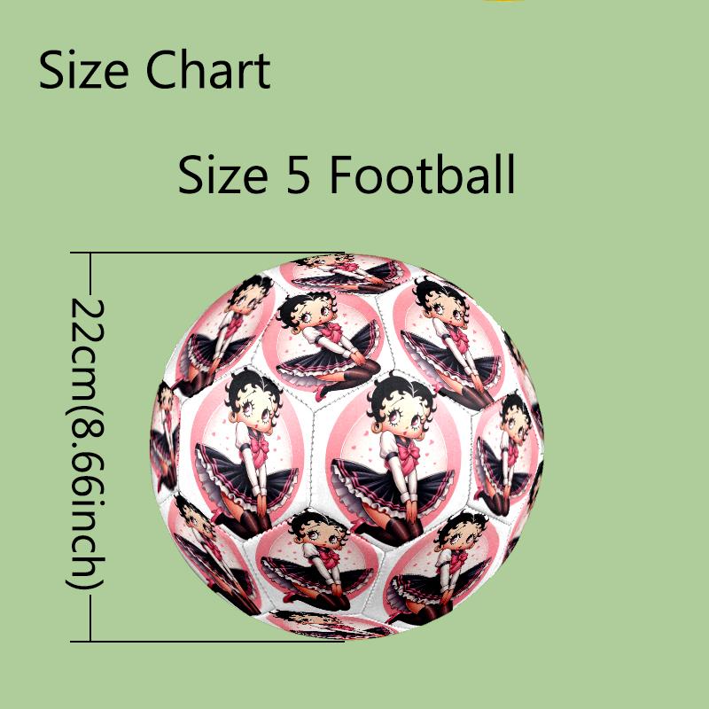1pc Betty Boop Football, Standard Size 5 Soccer Ball, Suitable for Birthdays, Father's Day, Graduation Ceremonies, Perfect Gift for Sports Enthusiasts