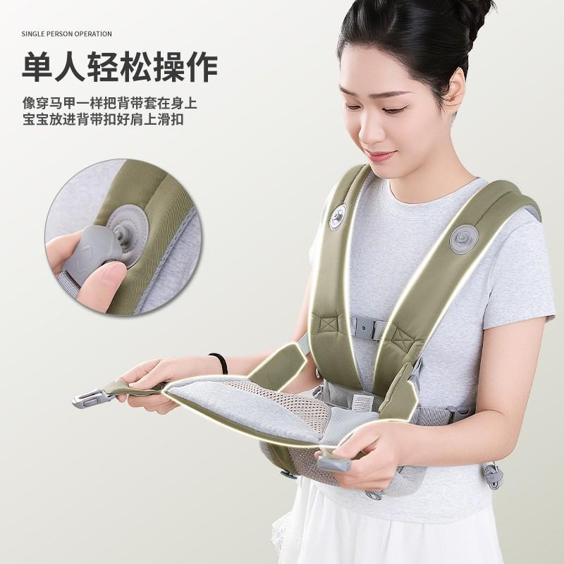 Ergonomic Baby Carrier Front Back Carry Lightweight Infant Newborns Up To 15kg Travel Stroller Alternative