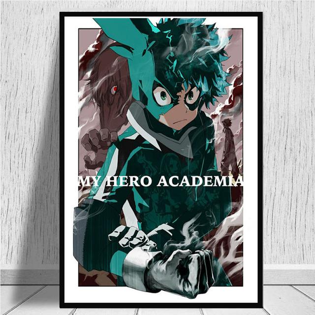 Japanese Anime My Hero Academia Poster Pictures Wall Canvas Art Print Cartoon Painting for Living Room Home Decor Cuadros