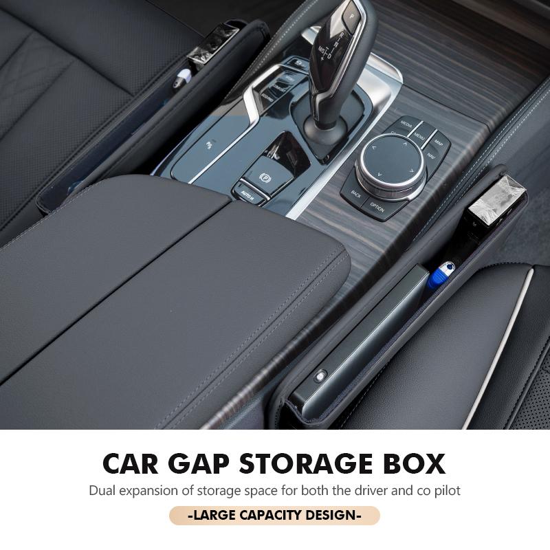 AKO1 Car Seat Gap Storage Box Pocket Organizer Non Slip Holder For Ford mk2 mk3 Ranger Mondeo mk4 S-MAX Kuga Mustang Fusion