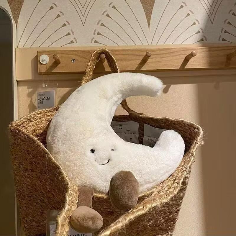 Ins New Sun and Moon Doll Cute Cushion Plush Toy Girls Sleeping Doll Soothing Throw Pillow