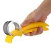 Banana Slicer Stainless Steel Manual Food Slicer Multifunctional Strawberry Cucumber Carrot Egg Cutter for Home Outdoor