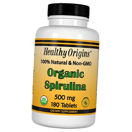 Organic Spirulina, Organic Spirulina 500, Healthy Origins 180 Tabs (71354003)