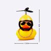 New Car Cute Wind-breaking Duck Interior Broken Wind Small Yellow Duck with Helmet  Airscrew Cycling Decoration Ornament Decor