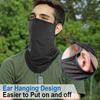 Breathable Scarf Half Face Mask Summer Quick-drying Neck Gaiter Cover Hanging Ear Sun Protection Bandana Neckerchief Headwear