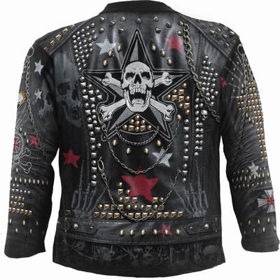 Мужские футболки в готическом стиле с длинным рукавом Ледяной Дракон 3D Череп Уличная одежда Топы в стиле панк-рок Футболка