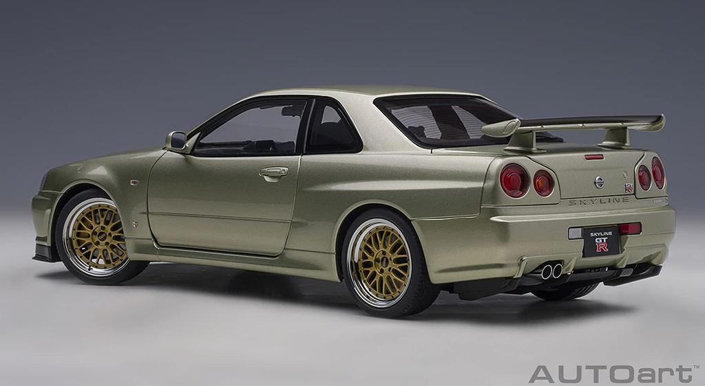 AUTOart Nissan Skyline V Spec II BBS LM Wheel Version Millennium Jade Готовый продукт 1/18 GT-R (Р34) Нюрбургринг