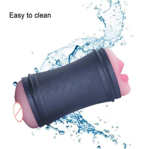 2023 Мини-рот Инь с двойной головкой, чашка для самолета, мужская трубка для мастурбации, имитация канала, клип-чашка