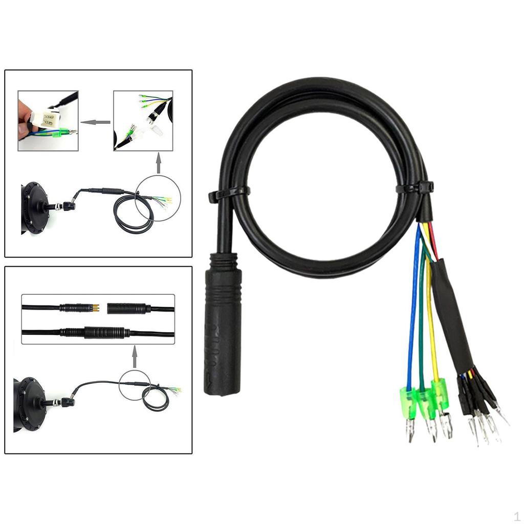9 Pin Electric Bicycle Motor Extension Wire Connector Kit for Easy Setup