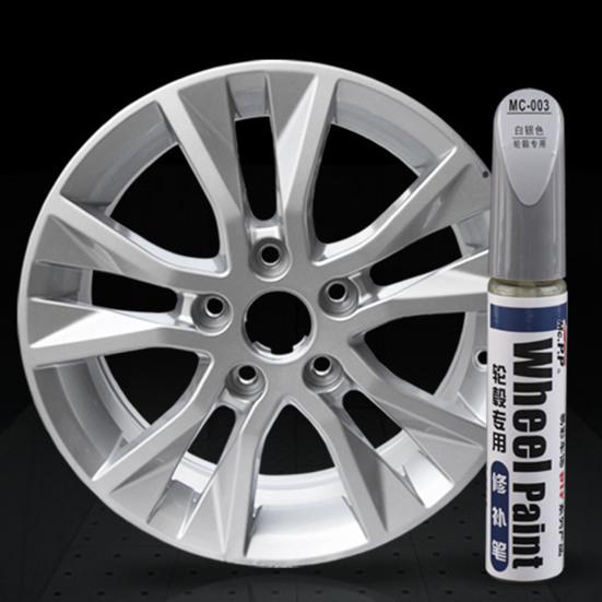 Car Rim Touch-Up Paint Wheel Touch-Up Pen Kit Super Adhesion Waterproof Compact Size Portable