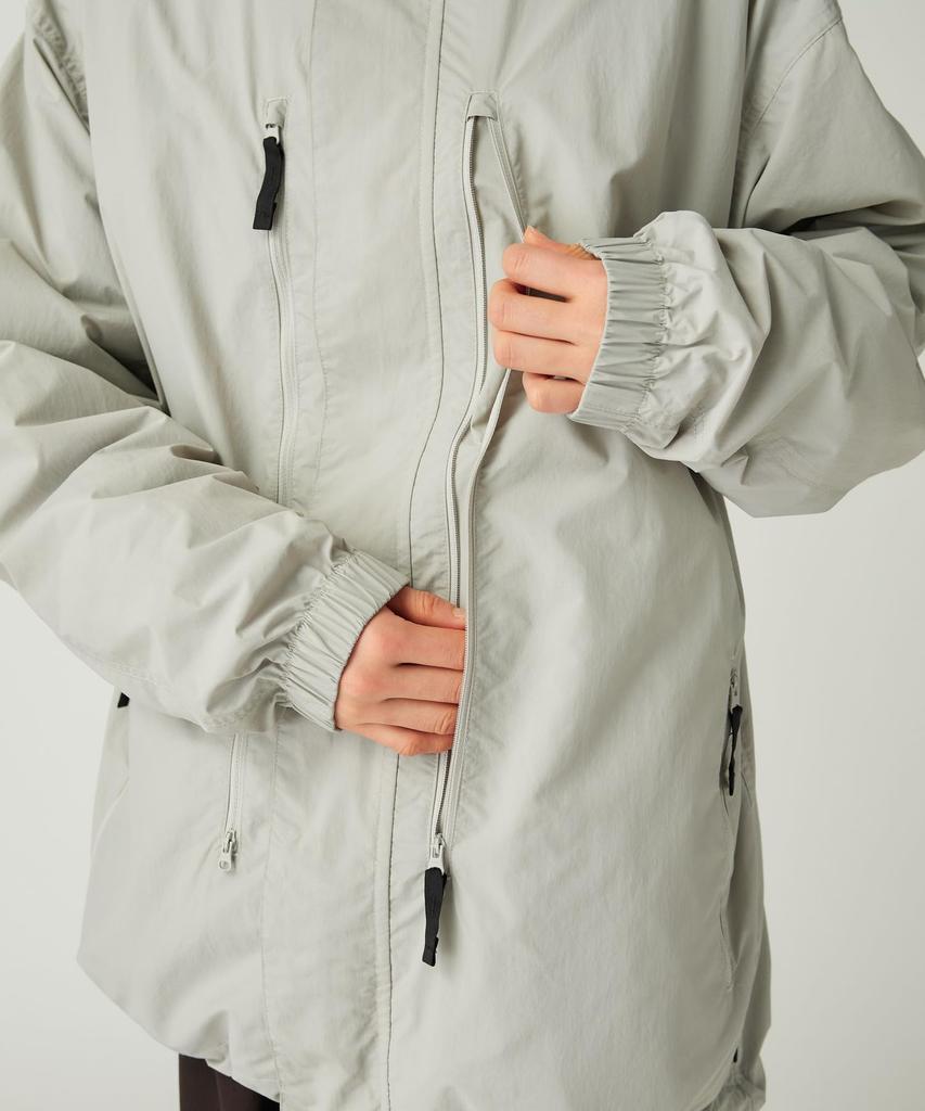 Snow Peak Nylon Tussah Utility Storage Jacket Light Size Outerwear for Men and Women JK-25AU008, Grey, S,