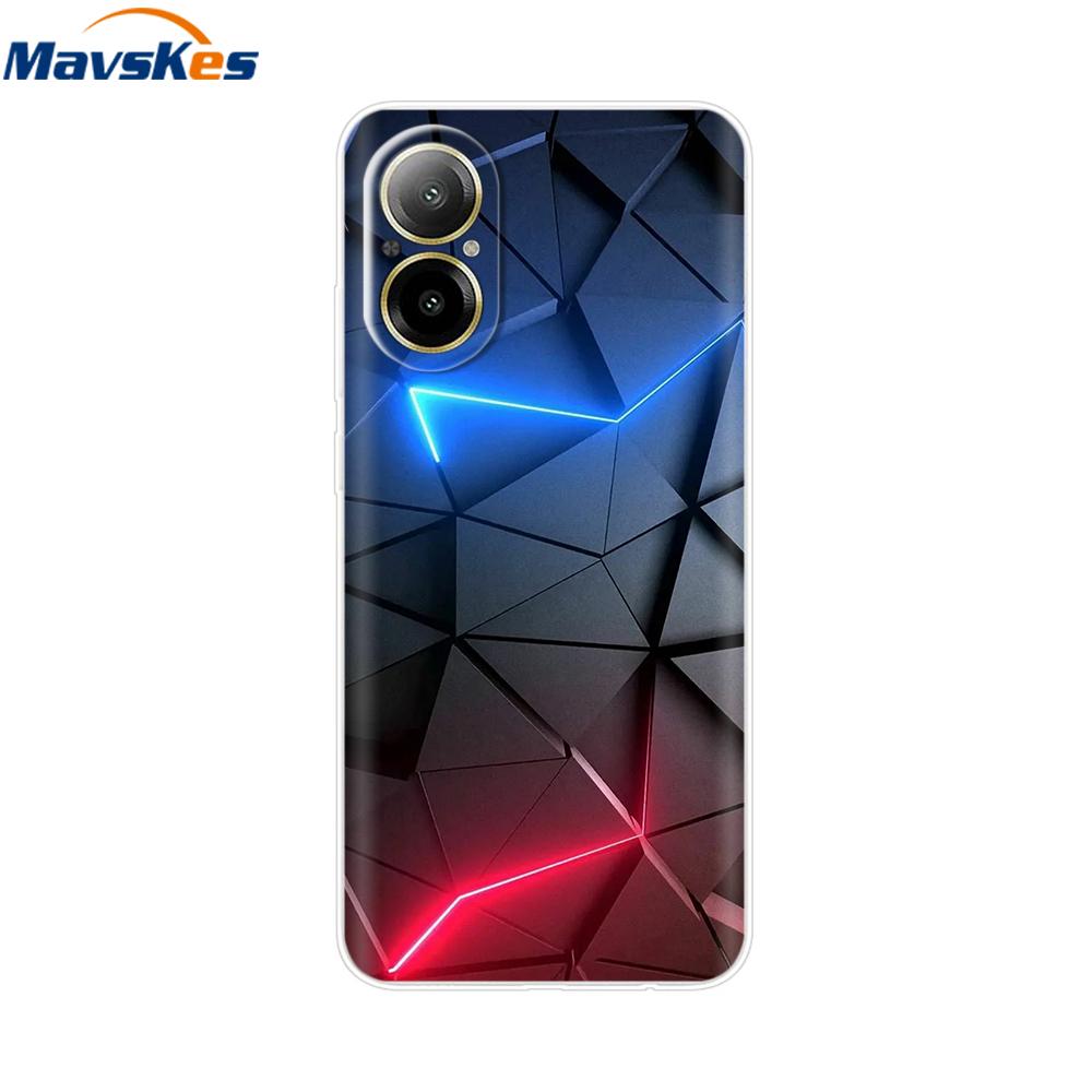 Мультяшный чехол для Realme C67 4G 2024 Милый прозрачный мягкий силиконовый задний чехол для Realme C67 C 67 4G RMX3890 Прозрачные чехлы для телефона