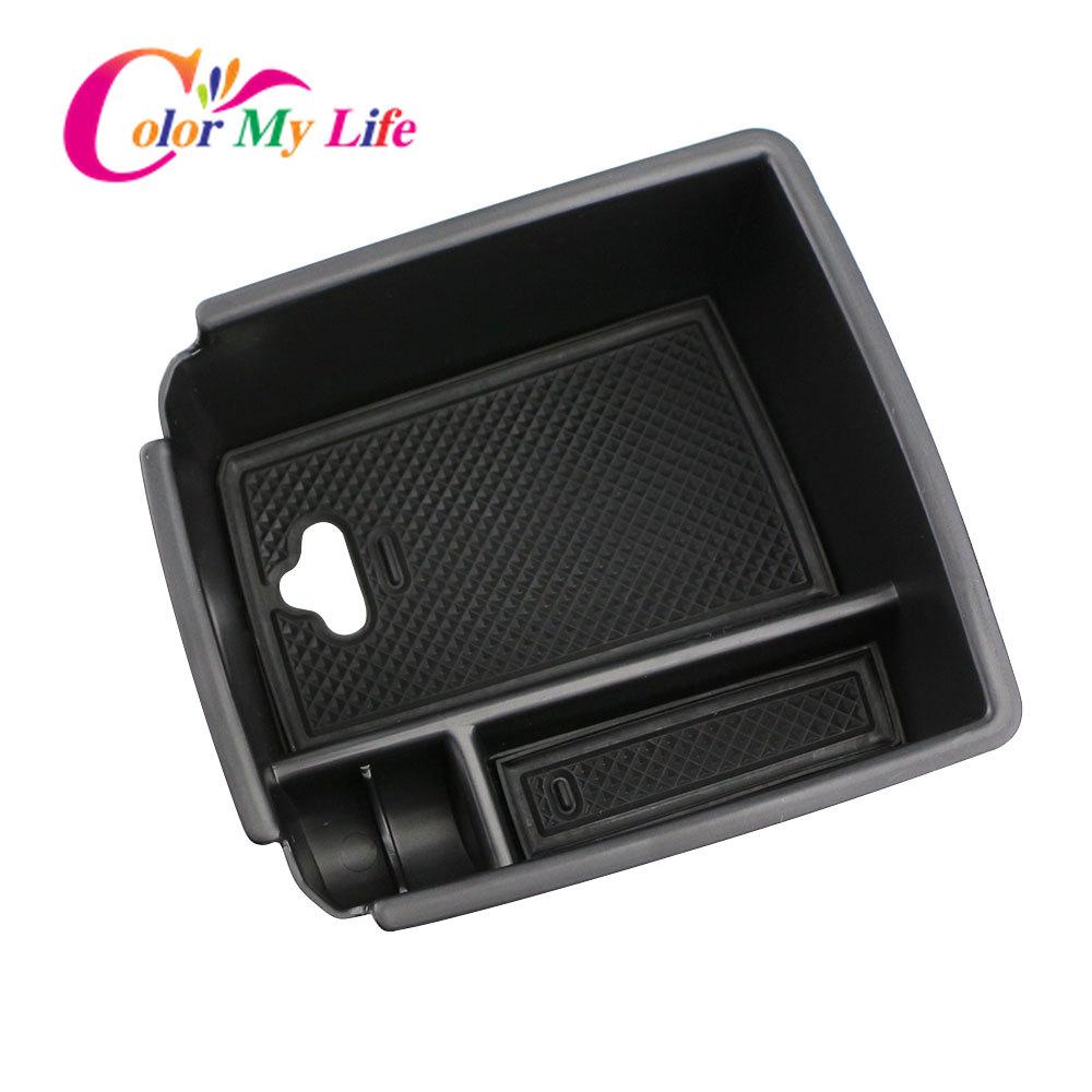 Ящик для хранения в автомобильном подлокотнике Color My Life для Volkswagen VW Tiguan Mk2 2016 — внутренний ящик для хранения на центральной консоли