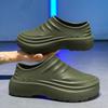 Fashion Chef Shoes For Men Kitchen Working Soft Rubber Sandals Garden Shoes Clogs Big Size 45