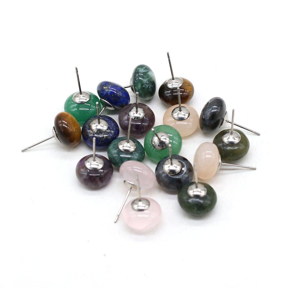 Серьги из натурального камня для женщин, серьги-гвоздики с хлебными бусинами, серьги-гвоздики на свадьбу, день рождения, любовь, романтический подарок