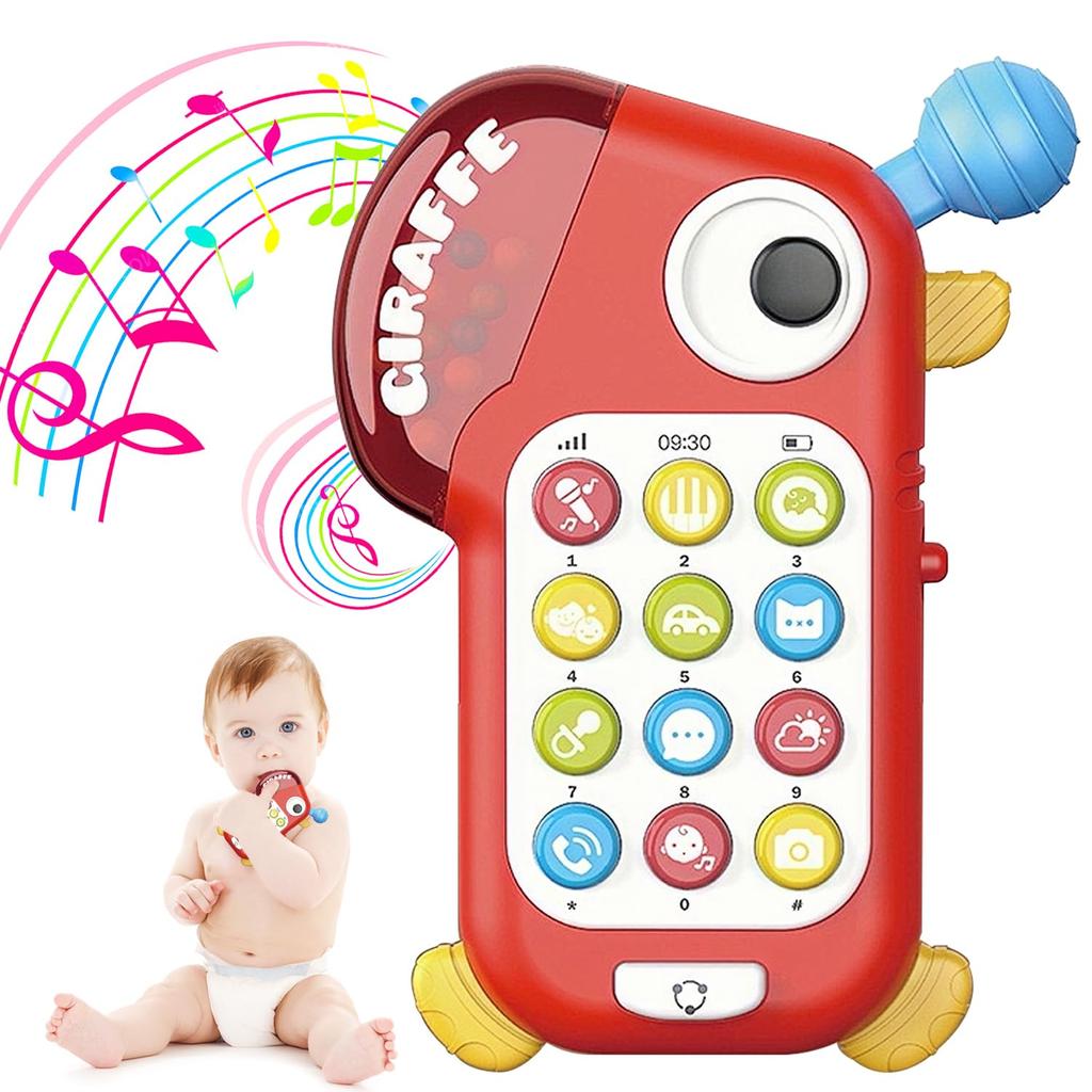 TENGEE Детская игрушка для смартфона 0 лет 1 года 2 лет Развивающая игрушка Популярный подарок на день рождения для мальчиков и девочек 6 месяцев 9 месяцев Детский мобильный телефон