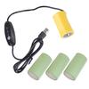 3V 4.5V 6V LR20 D Батарейный элиминатор Адаптер питания USB-кабель питания Замена 2-4 шт. 1.5V LR20 D Батареи