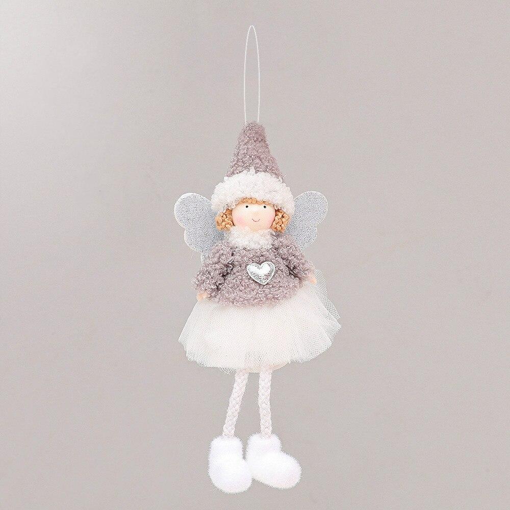 Christmas Angel Pendant Cute Plush Doll Christmas Tree Ornaments For Home Party Decoration Xmas Decoration Kids Gift Noel 2022
