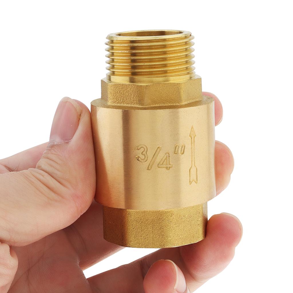 Обратный клапан с латунной наружной резьбой 3/4 дюйма для скважинных насосов / ирригационных систем / промышленных трубопроводов, односторонние обратные клапаны
