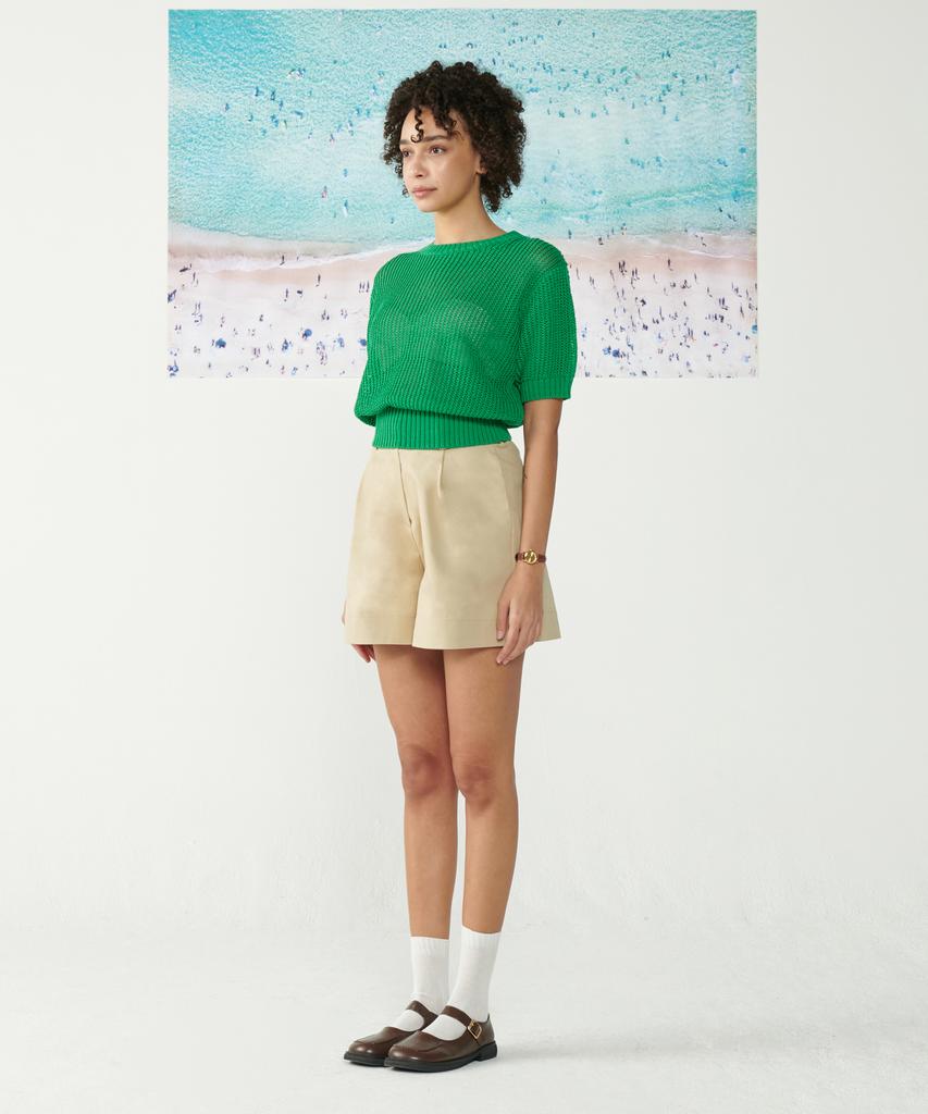 AGENT PEEK Agp Knit Round T-Shirt (W) Green