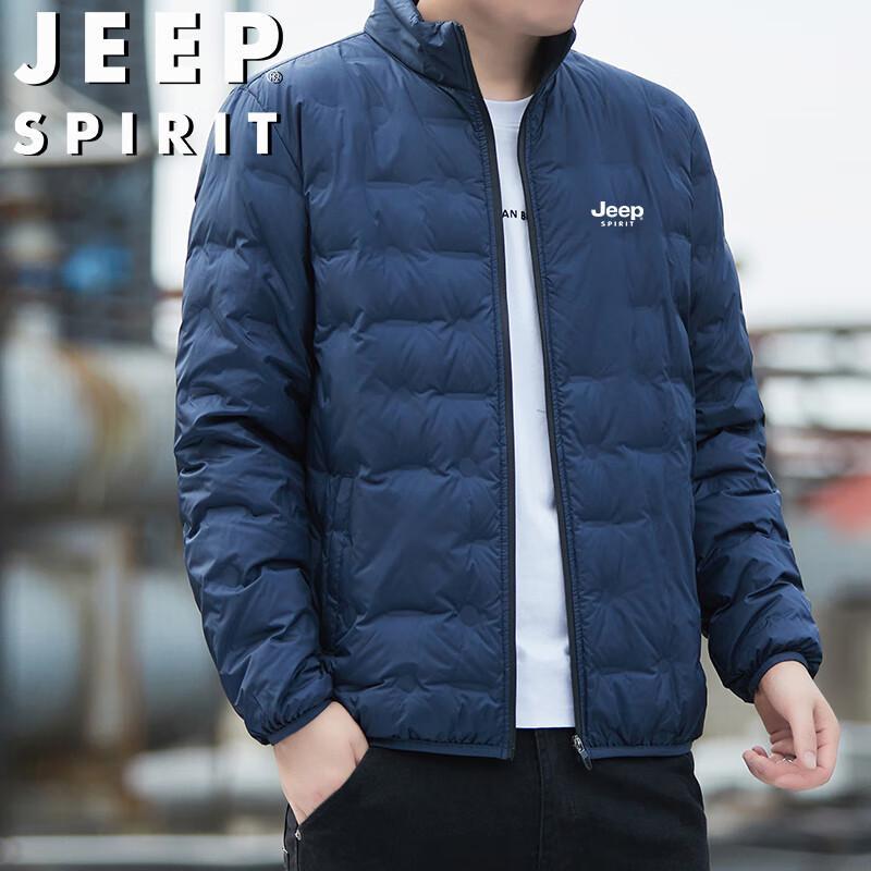 Мужская пуховая куртка JEEP SPIRIT с воротником-стойкой свободного кроя