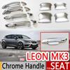Для Seat Leon MK3 2013-2017 5F Хромированные Накладки на Ручки Дверей Автоаксессуары Наклейки Стайлинг Автомобиля 2014 2015 2016 Cupra ST FR FR+