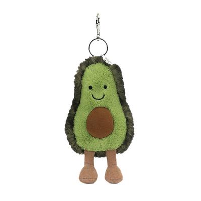 Jellycat Серия 'Забавная еда' Авокадо Украшение-сумка Милая Забавная кукла Плюшевый кулон Высота 13 см