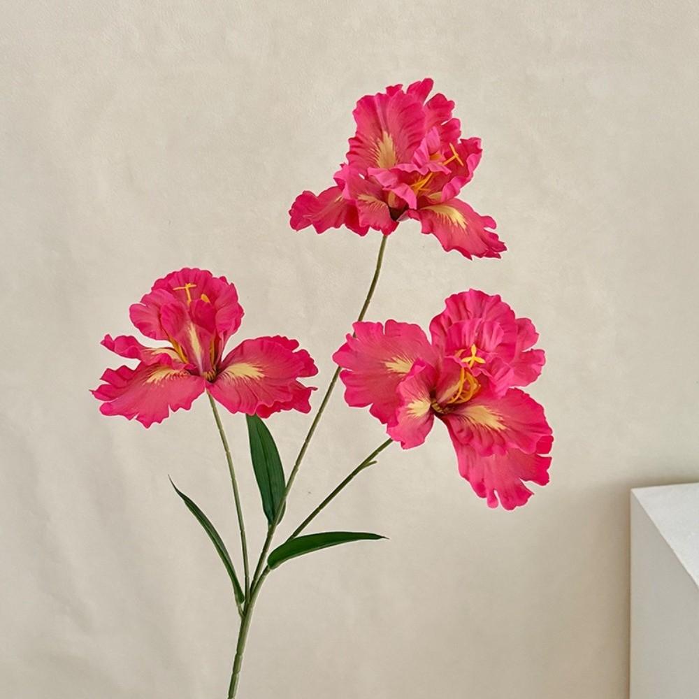 New Purple Artificial Iris Flowers Bouquet Floral Fake Flower Decorative Artificial Faux Plants Spring