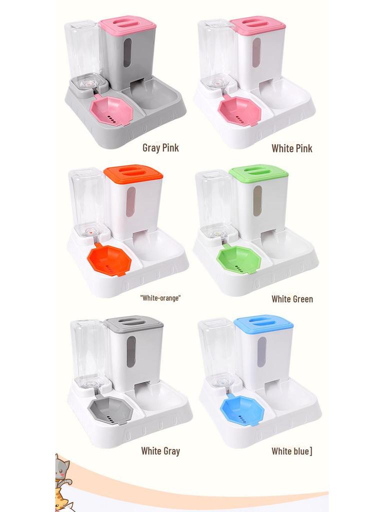 Automatic Pet Fountain & Feeder - Keeps Cats & Dogs Hydrated Without Wetting Mouth