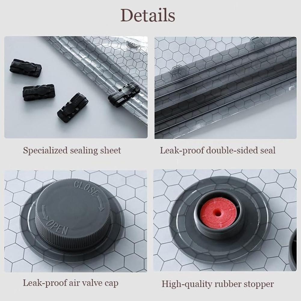 2/3/4/5 наборов Беспроводные дорожные вакуумные пакеты Беспроводные дорожные вакуумные пакеты и перезаряжаемый воздушный насос Экономия места тканевые Аксессуары для хранения