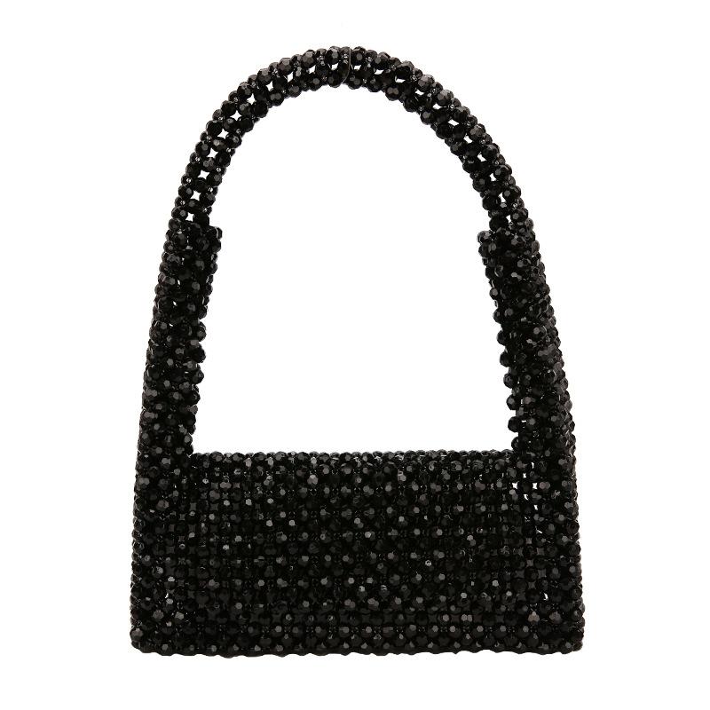 The New Bag 2025 European and American Rhinestone Retro Shoulder Bag Ins Women's Foreign Style Dinner Armpit Bag