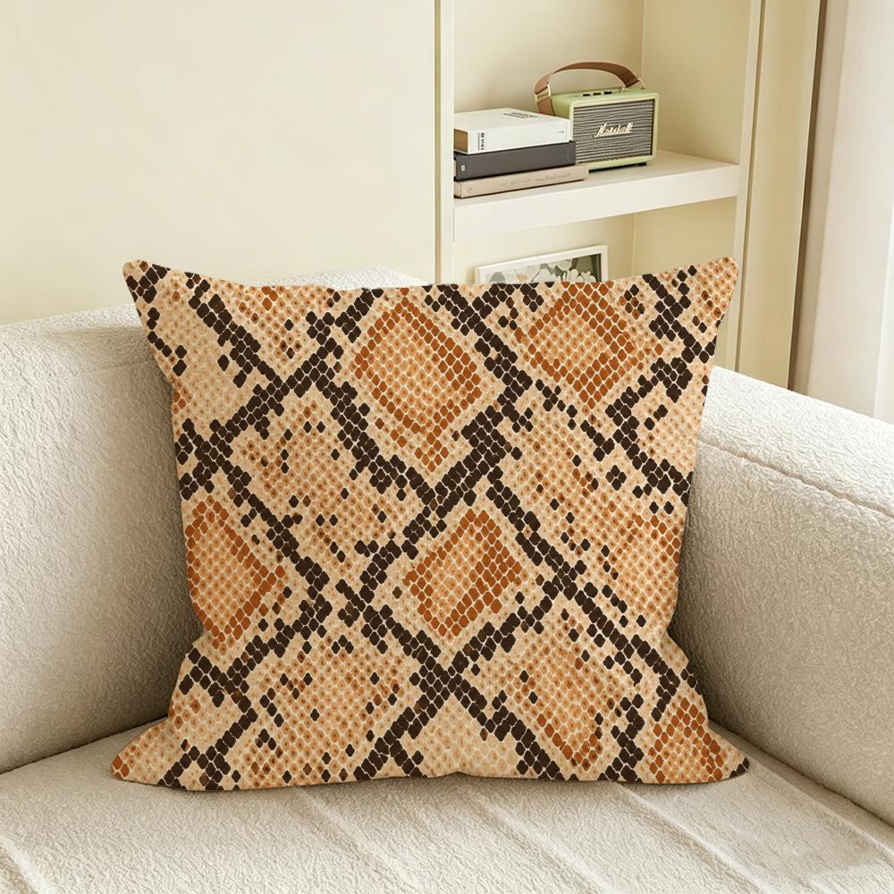 Pattern Animal Print Cushion Cover Natural Linen Pillowcase Set AllinOne Decor for Sofa Bedroom  Chair