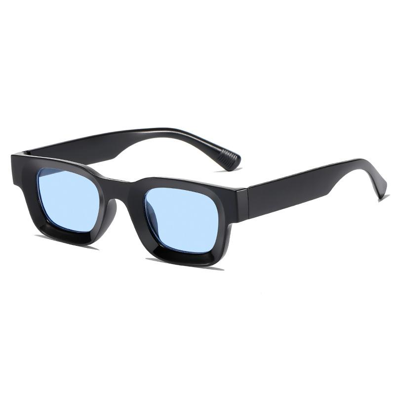 Новая европейская и американская мода Кендо, те же солнцезащитные очки с толстыми краями, мужские и женские маленькие квадратные модные солнцезащитные очки в стиле хип-хоп