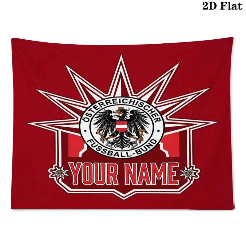 Custom Name Österreich Printed Tapestry – Wall Hanging for Bedrooms, Dorms, and Home Decor