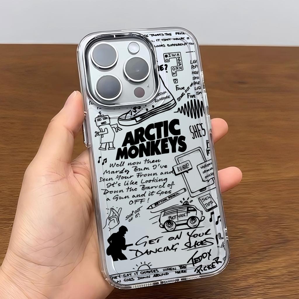Модный черный чехол для телефона Arctic Monkeys A- Для iPhone 17 16e 16 15 14 13 12 11 mini Pro Max X XR XSMAX 8 7 Air Plus Мягкий чехол
