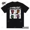 Музыкальная группа Gorillazs Панк-рок Принт Футболка 90-е Повседневная Смешная Мода Короткий рукав Большой размер Футболка Унисекс Одежда Топы