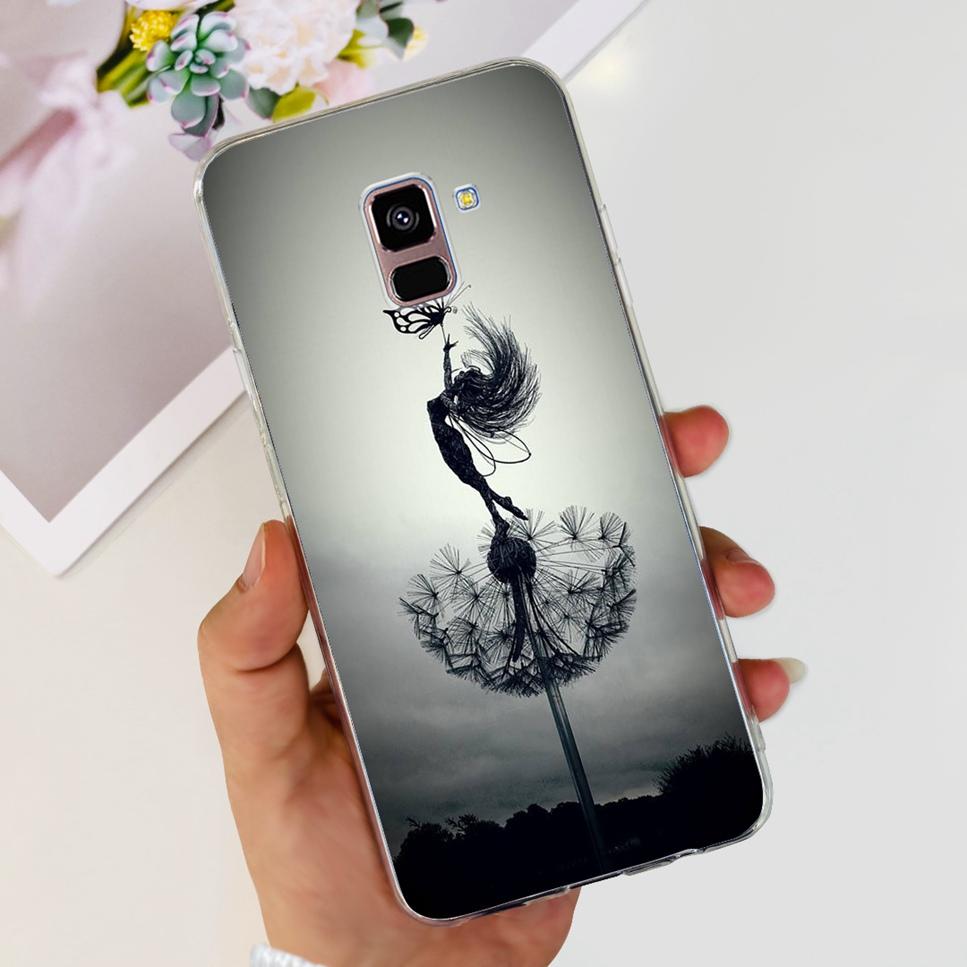 For Samsung Galaxy A8+ A8 Plus Case New Butterfly Flower TPU Soft Silicon Cover For Samsung A8+ 2018 SM-A730F Phone Case Funda