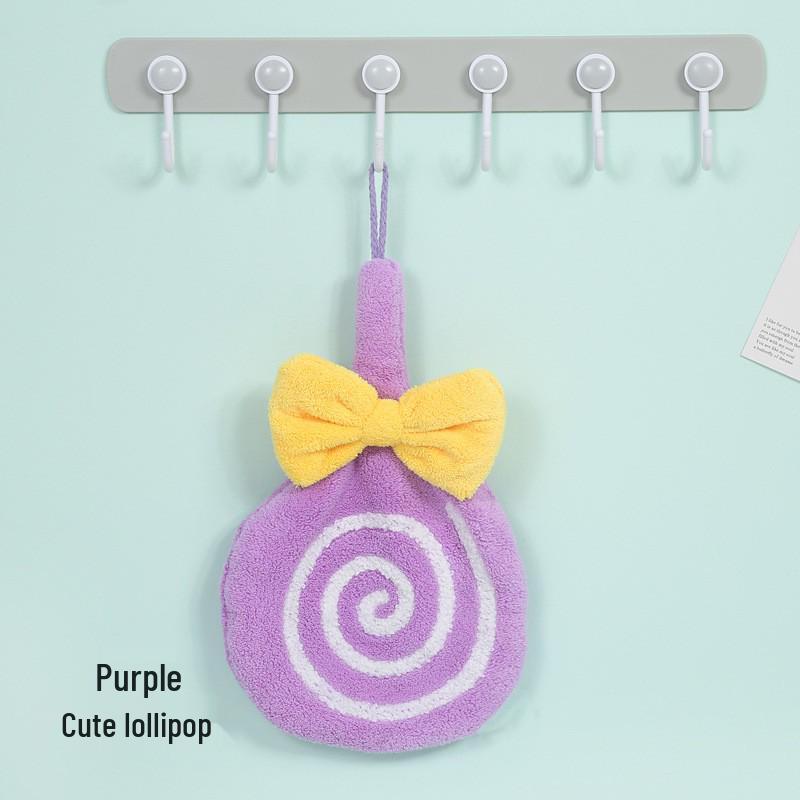 Милое Гусь Коралловый Флис Подвесное Полотенце для Рук - Мультяшное Впитывающее Кухонное Полотенце