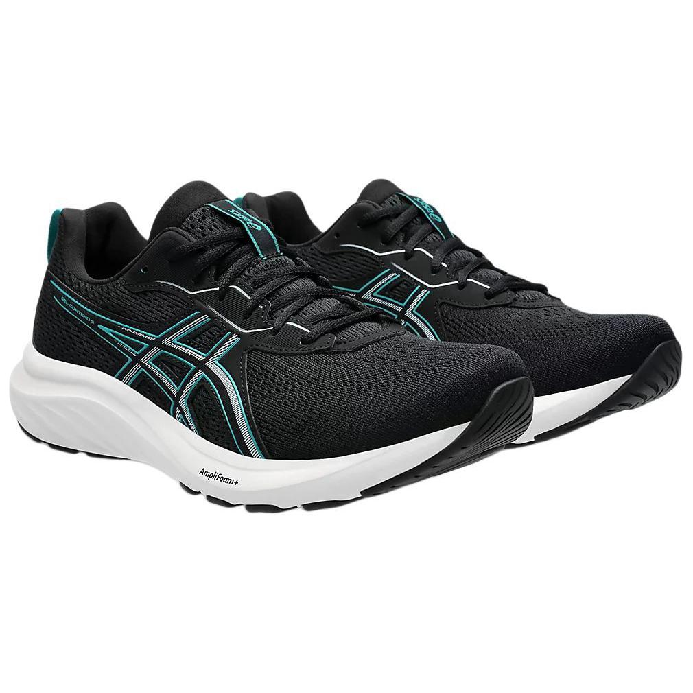 Asics GEL CONTEND 9 Износостойкие Низкие Кроссовки для Бега Мужские Черные Кроссовки 1011B881-004