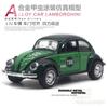 1:32 Alloy Beetle Classical Car Model Police Car Taxi Racing Car Model