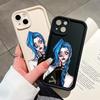 For iPhone 16 15 Pro Max Redmi Note 13 12 Pro Samsung S25 S24 S23 A15 A14 A16 A05 A06 Soft TPU Full Lens Protect Anime Girl Phone Case