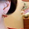 Fashion Jewelry Pearl Pony Earrings Chinese Horse New Year Red Drop Earrings  Lady