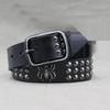 2024 Оригинальный Дизайн Панк Кожаный Ремень с Шипами-Пауками, Заклепками и D-образной Пряжкой