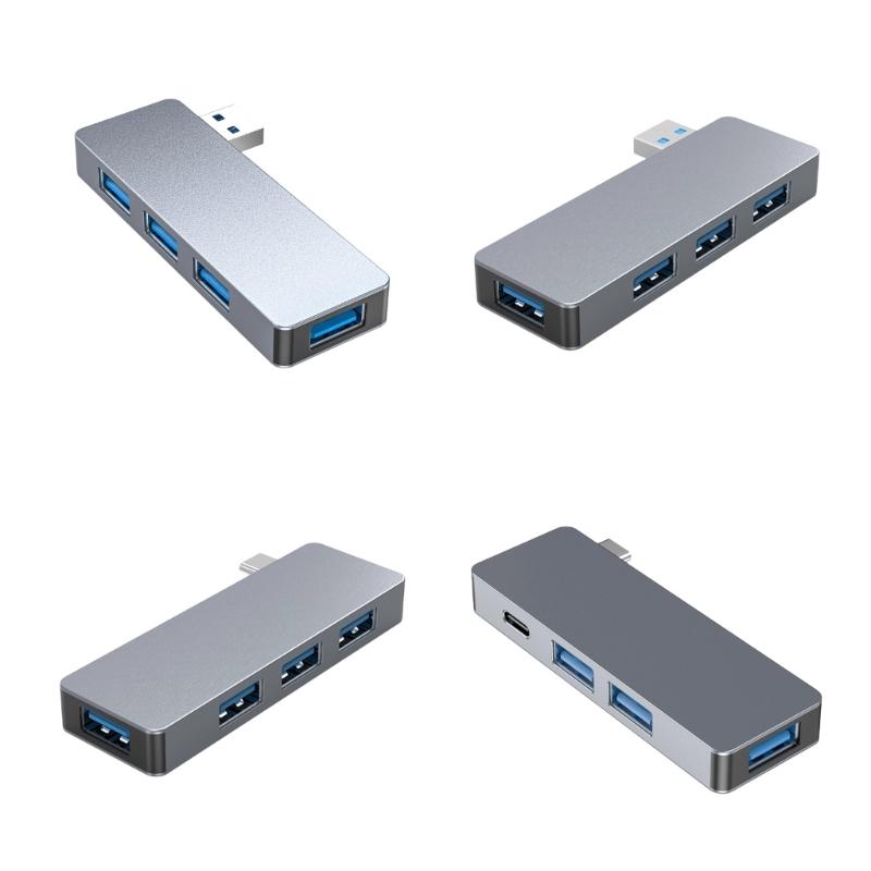 4-в-1 USB 3.0 концентраторы с быстрой передачей данных и корпусом из алюминиевого сплава для ноутбуков, настольных ПК, офисного использования