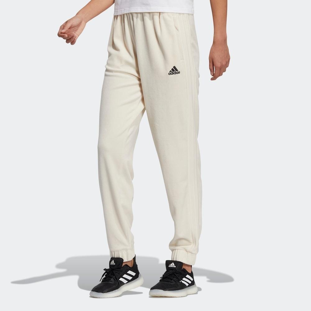 (WMNS) Велюровые брюки adidas Азиатский размер S 'Белый' Женские HG1824